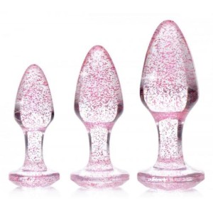Shimmering Gem Anal Plug Set Pink