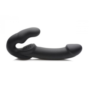 Evoke Vibrating Strapless Strap-on Black