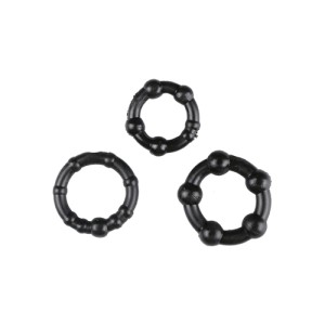Black Performance Erection Rings Packaged