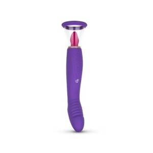Pleasure Pump With G-spot Vibrator Purple