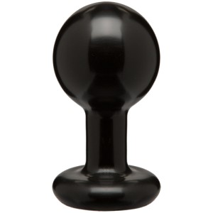 Round Butt Plug Medium Black