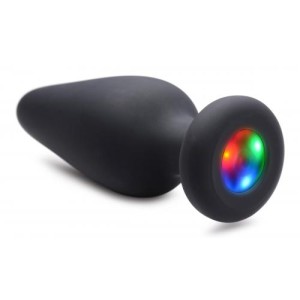 Light-up Silicone Anal Plug Large