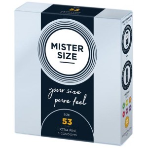 Mister.size 53 Mm Condoms 3 Pieces