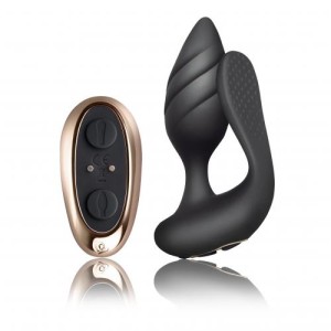 Rocks-off Cocktail Couples Vibrator Black
