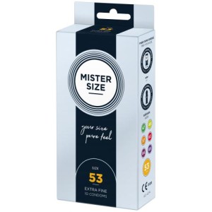 Mister.size 53 Mm Condoms 10 Pieces