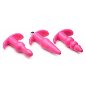 Thrill Trio Anal Plug Set Of 3 Pink