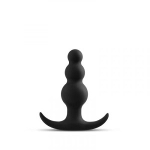Anal Adventures Platinum Beaded Plug Black