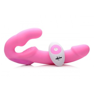 Urge Strapless Strap-on Vibrator Pink