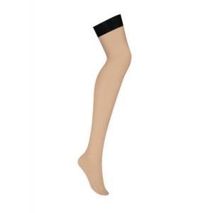 Sexy Nude Soft Sheen Garter Stockings