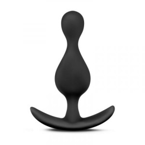 Anal Adventures Platinum Wave Plug Black