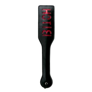 Black Leather Paddle Bitch
