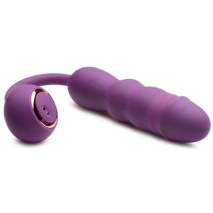 Thru Thumper Thrusting Silicone Vibrator W/ Remote