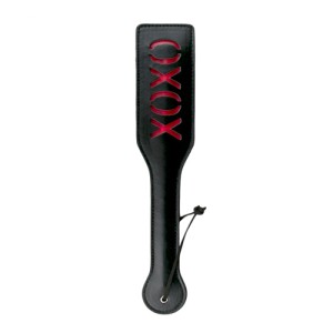 Black Leather Paddle Xoxo