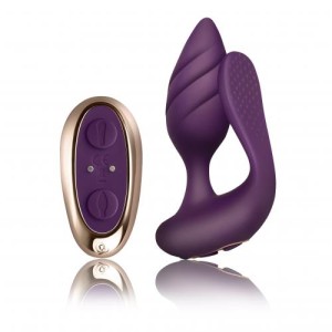 Rocks-off Cocktail Couples Vibrator Burgundy