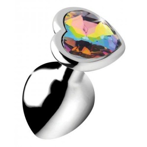 Rainbow Heart Butt Plug Medium