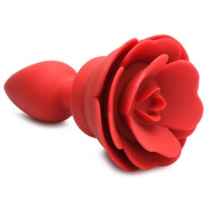 Vibrating Rose Anal Plug With Remote Control Medium