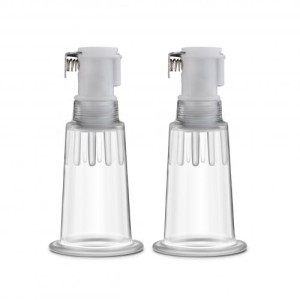 Temptasia Nipple Pumping Cylinders Set Of 2 (0.75 Inch Diameter) Clea
