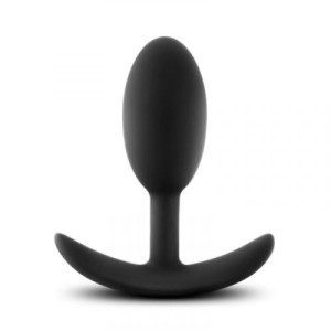 Anal Adventures Platinum Silicone Vibra Slim Plug -medium