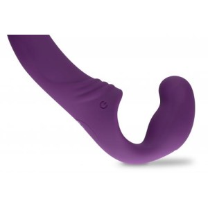 Strapless Strap-on Vibrator Purple