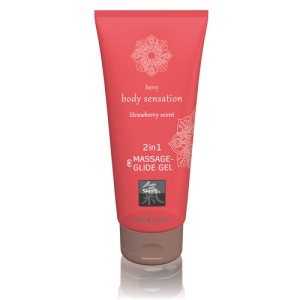 Massage- & Glide Gel 2 In 1 Strawberry
