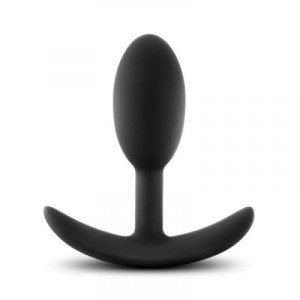 Anal Adventures Platinum Silicone Vibra Slim Plug Small