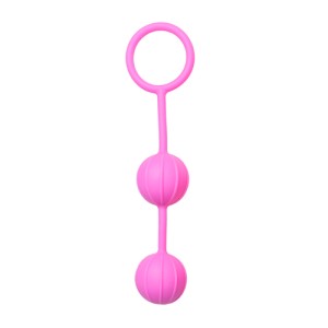 Easytoys Vertical Ribbed Geisha Balls Pink