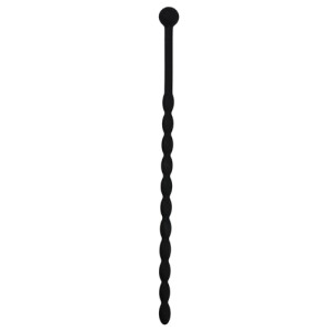 Geribbelde Siliconen Dilator Zwart