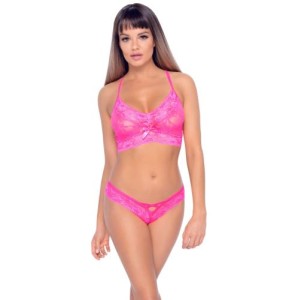 Lace Bra Set Pink