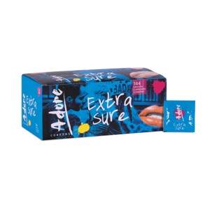 Adore Extra Sure Condoms 144pcs