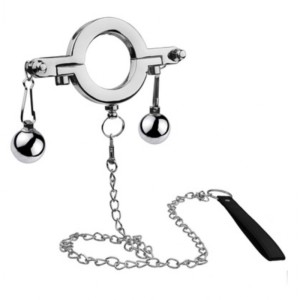 Cock Ring With Weight Ball And Leash