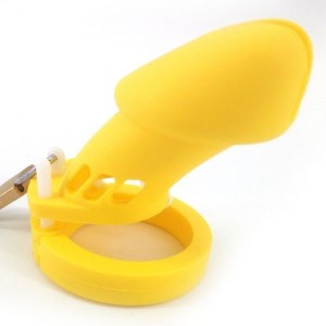 Male Silicone Chastity Device Cb-6000 Silicone Yellow