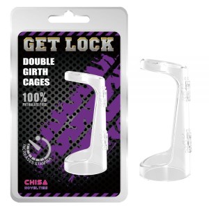 Nozzle Fixator For Penis Transparent Double Girth Cages