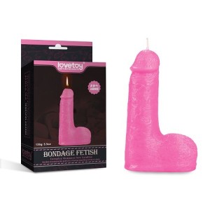 Candle For Sexual Games Pink In The Form Of A Penis Bondage Fetish Candles