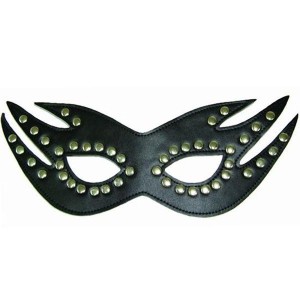 Eye Mask Leather Cat Mask Black