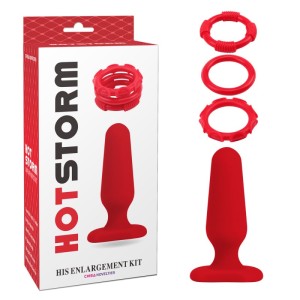 Butt Plug And 3-ring Set His Enlargement Kit