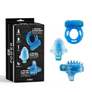 Blue 3-piece Teasers Ring Kit