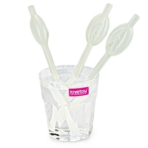 Glow In The Dark Pussy Straws Cocktail Straws, 9pcs