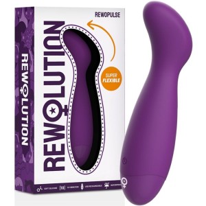 G-spot Stimulator Purple Rewolution Rewopulse Flexible Vibrator