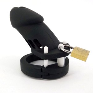 Male Silicone Chastity Device Cb-6000 Silicone Black