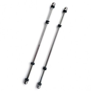 Stainless Steel Nipple Clamps Adjustable Steel Bars Nipple Clamps, 2 Pair