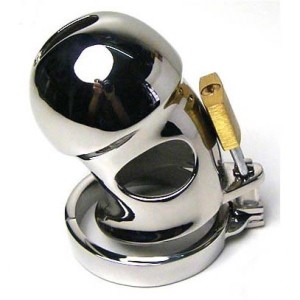 Male Chastity Device Made Of Steel Zc049