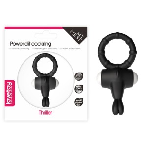 Silicone Black Ring For Clitoral Stimulation Power Clit Silicone Cockring