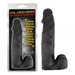Black Dildo With Scrotum Invaders Whopper