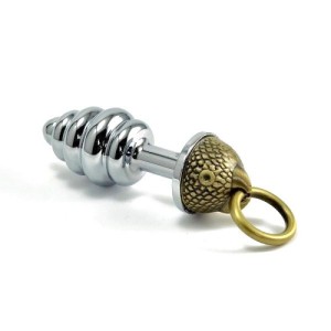 Metal Anal Plug With Bronze Rings