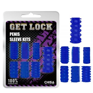 Blue Penis Sleeve Kits For Extra Stimulation