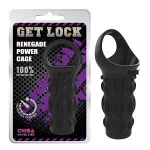 Corrugated Penis Nozzle Black Renegade Power Cage