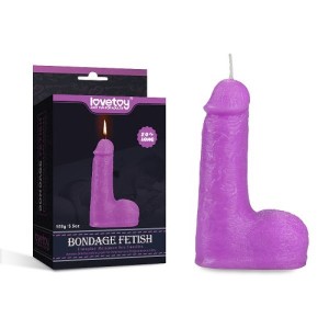 Candle For Sexual Games Purple In The Shape Of A Penis Bondage Fetish Candles