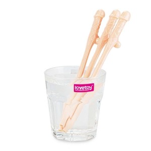 Original Willy Straws Cocktail Straws In The Shape Of A Penis, 9 Pcs