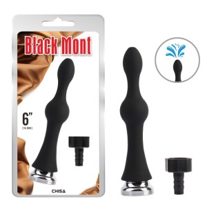 Black Anal Shower Cap Teasing Enema Play Attachment