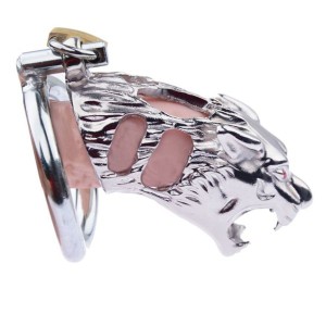 Male Chastity Belt In The Shape Of A Tiger Tiger Head Chastity Device